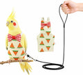 Cockatiel Sun Conure Bird Diaper and Leash Set, Small Bird Diaper and Harness, Reusable Flight Suit for Monk Parakeet/Adult Cockatiel/Mini Macaw/Caique (L)