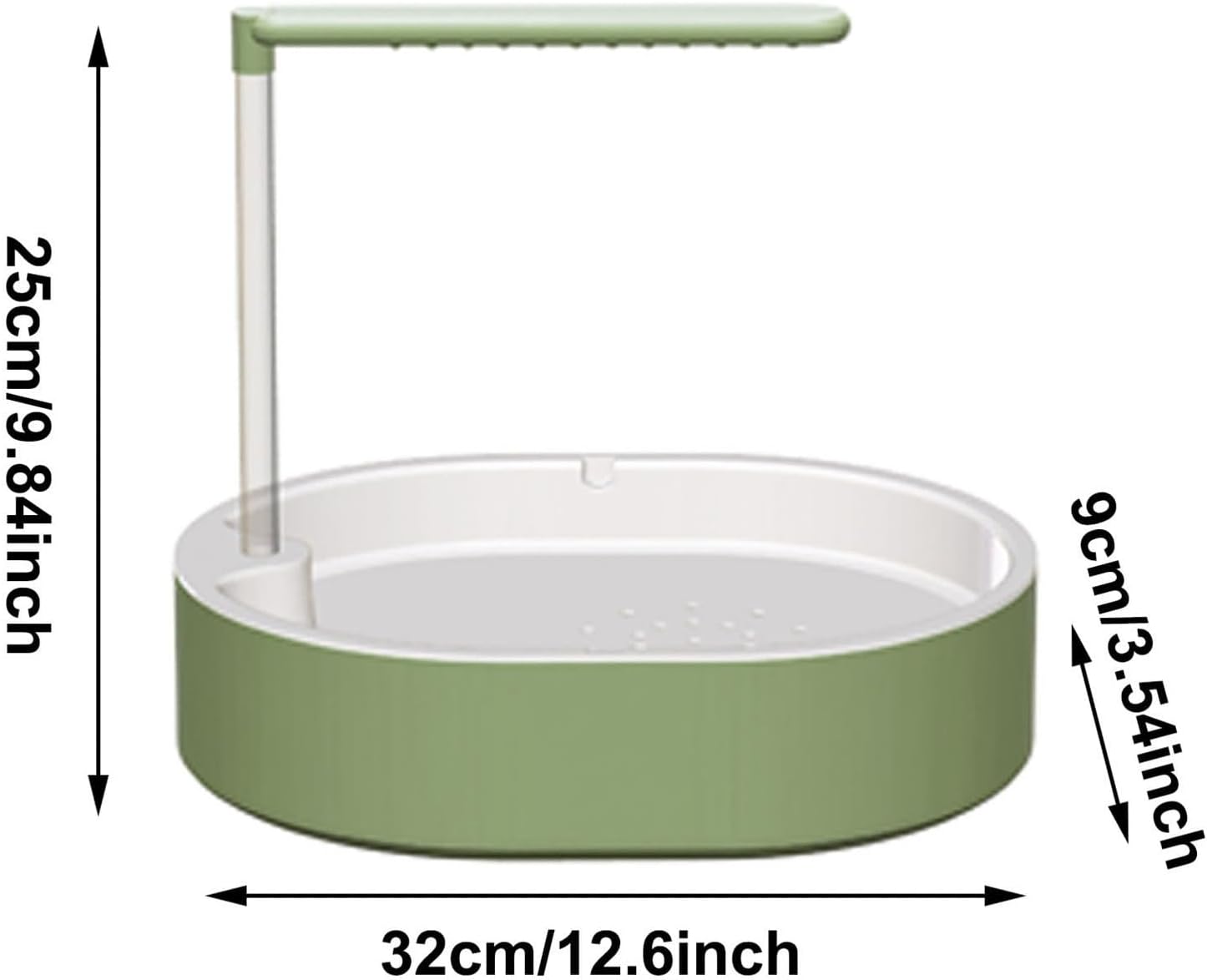 Parrot Shower, Automatic Parakeet Bird Bath for Cage Indoor,Parrot Bird Shower Budgie Bath Guard, Pet Accessory, Automatic Circulating Water Bathtub for Pet, Lovebird, Finches, Conure (Green)