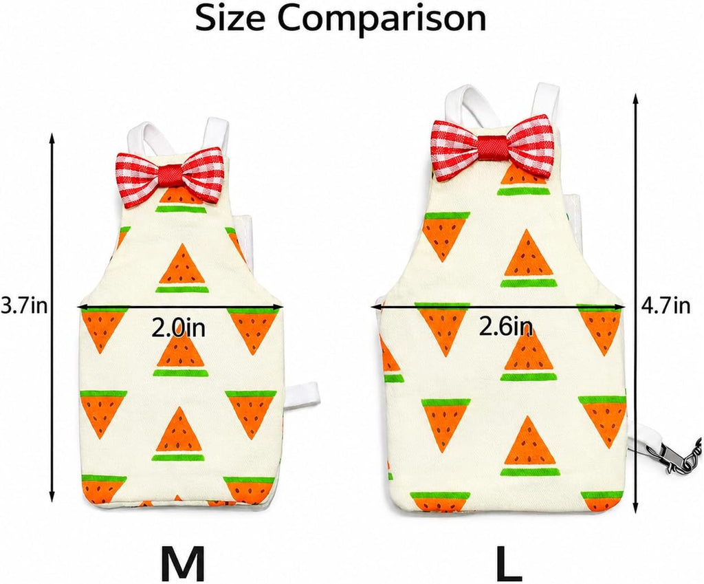 Cockatiel Sun Conure Bird Diaper and Leash Set, Small Bird Diaper and Harness, Reusable Flight Suit for Monk Parakeet/Adult Cockatiel/Mini Macaw/Caique (L)